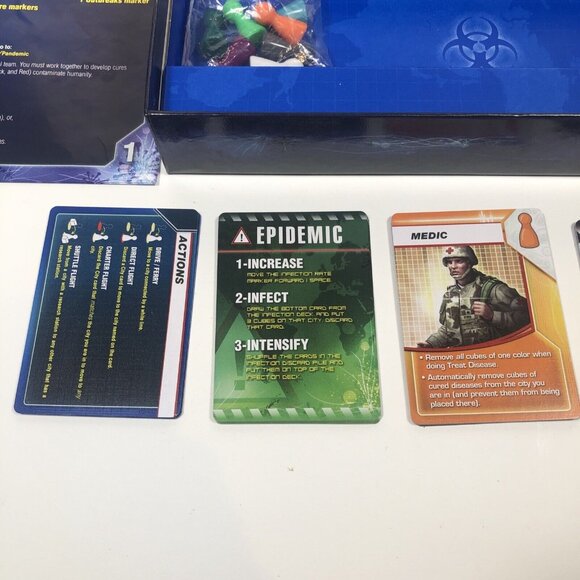 Pandemic Board Game Complete - ZMG 1100 Z-Man Games - Picture 5 of 8